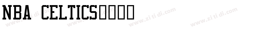 NBA Celtics字体转换